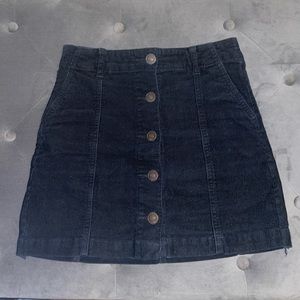 Mini button up skirt